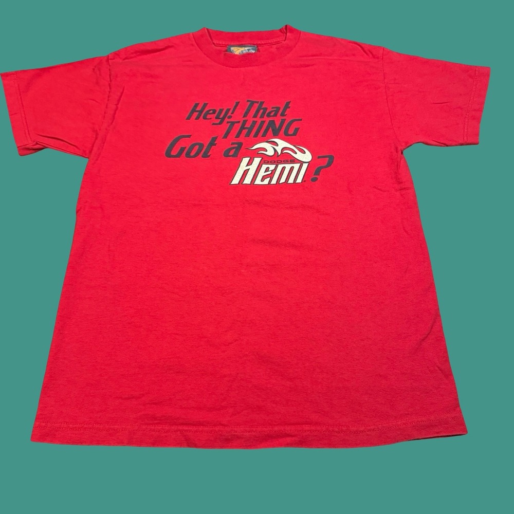 Dodge Hemi T Shirt Mens M Cars Ram Racing Promo 2 Sided Graphic USA Y2K Hot Rod